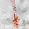 Personalized Football Fan Grinch and Stitch Acrylic Ornament Personalized Football Fan Grinch and Stitch Acrylic Ornament