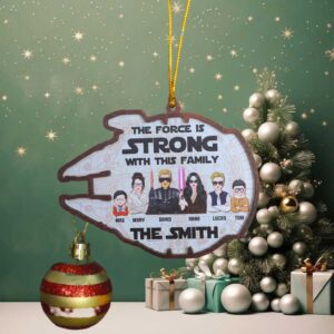 Personalized Galaxy Family Ornament, The Force Is Strong With This Family