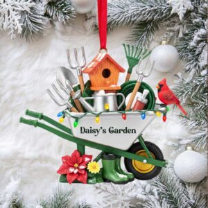 Personalized Garden Tools Ornament
