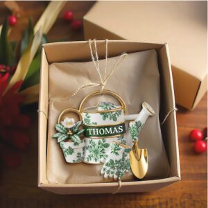 Personalized Garden Watering Can Ornament
