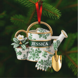 Personalized Garden Watering Can Ornament