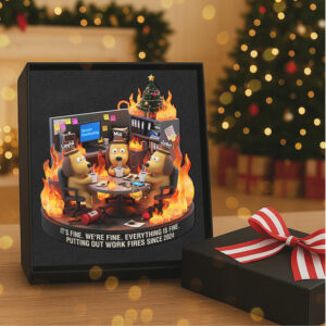 Personalized Gifts For Christmas, Coworker Dog Meme Acrylic Ornament 01nata101025