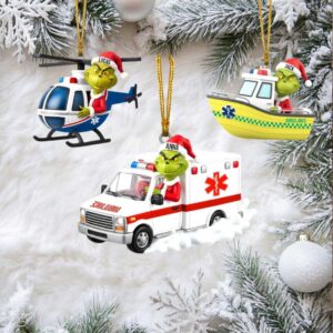 Personalized Gifts For Paramedic Ornament, How The EMT Saved Christmas