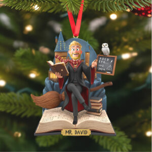 Personalized Gifts For Teacher Christmas Ornament 01natn031025