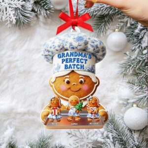 Personalized Gingerbread Family Christmas Ornament