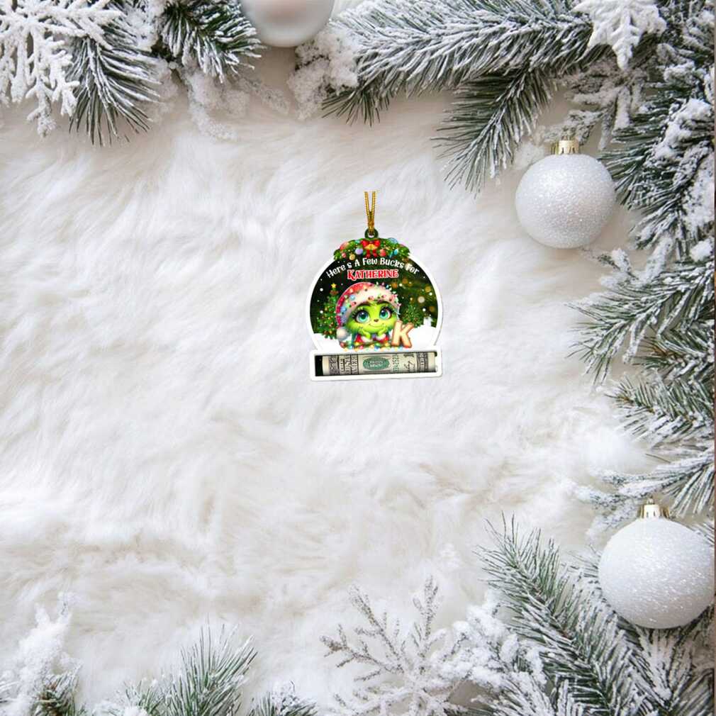 Personalized Grinch Christmas Money Holder Ornament Personalized Grinch Christmas Money Holder Ornament