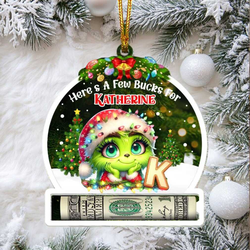 Personalized Grinch Christmas Money Holder Ornament Personalized Grinch Christmas Money Holder Ornament