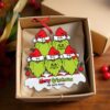 Personalized Grinch Couple Christmas Ornament Personalized Grinch Couple Christmas Ornament
