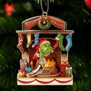 Personalized Grinch Family Christmas Ornament