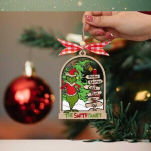 Personalized Grinch Family Christmas T Shirt