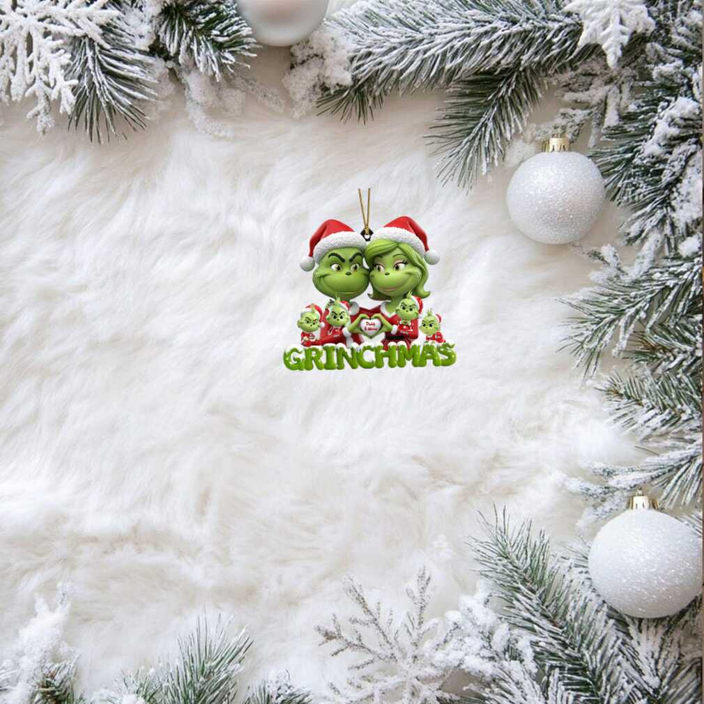 Personalized Grinch Family Ornament with Names Personalized Grinch Family Ornament with Names