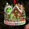 Personalized Grinch Motorcycle Christmas Ornament Personalized Grinch Motorcycle Christmas Ornament