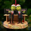 No Kings Just Custom Name Frog Ornament No Kings Just Custom Name Frog Ornament