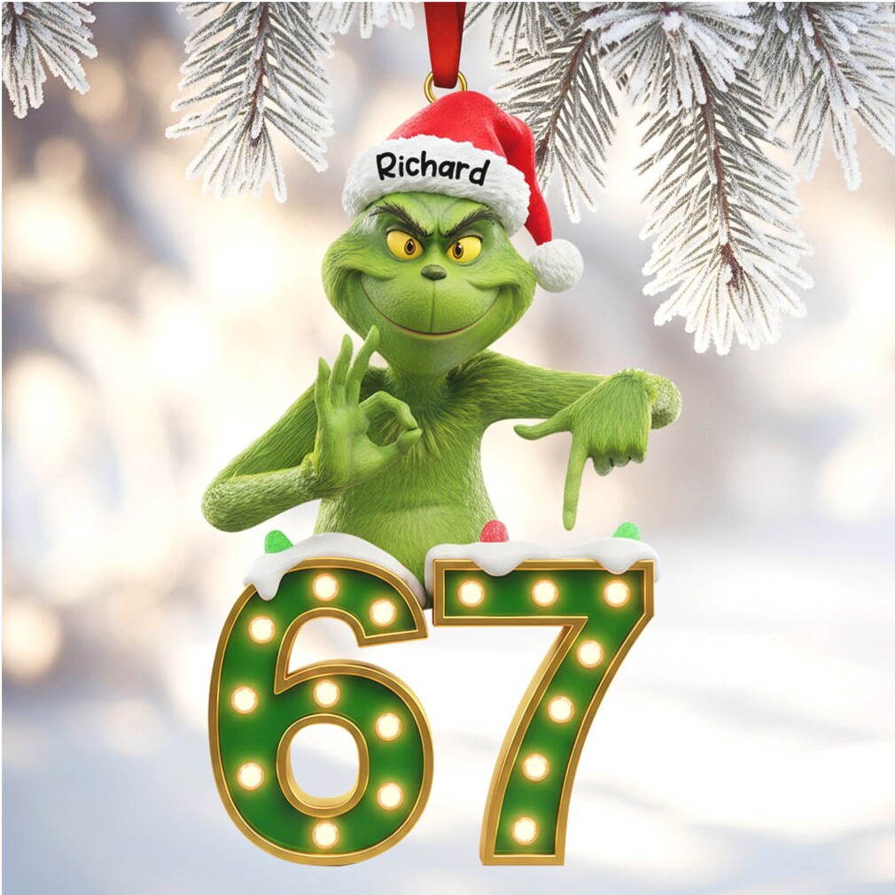 Personalized Grinch Richard 67 Christmas Ornament Personalized Grinch Richard 67 Christmas Ornament