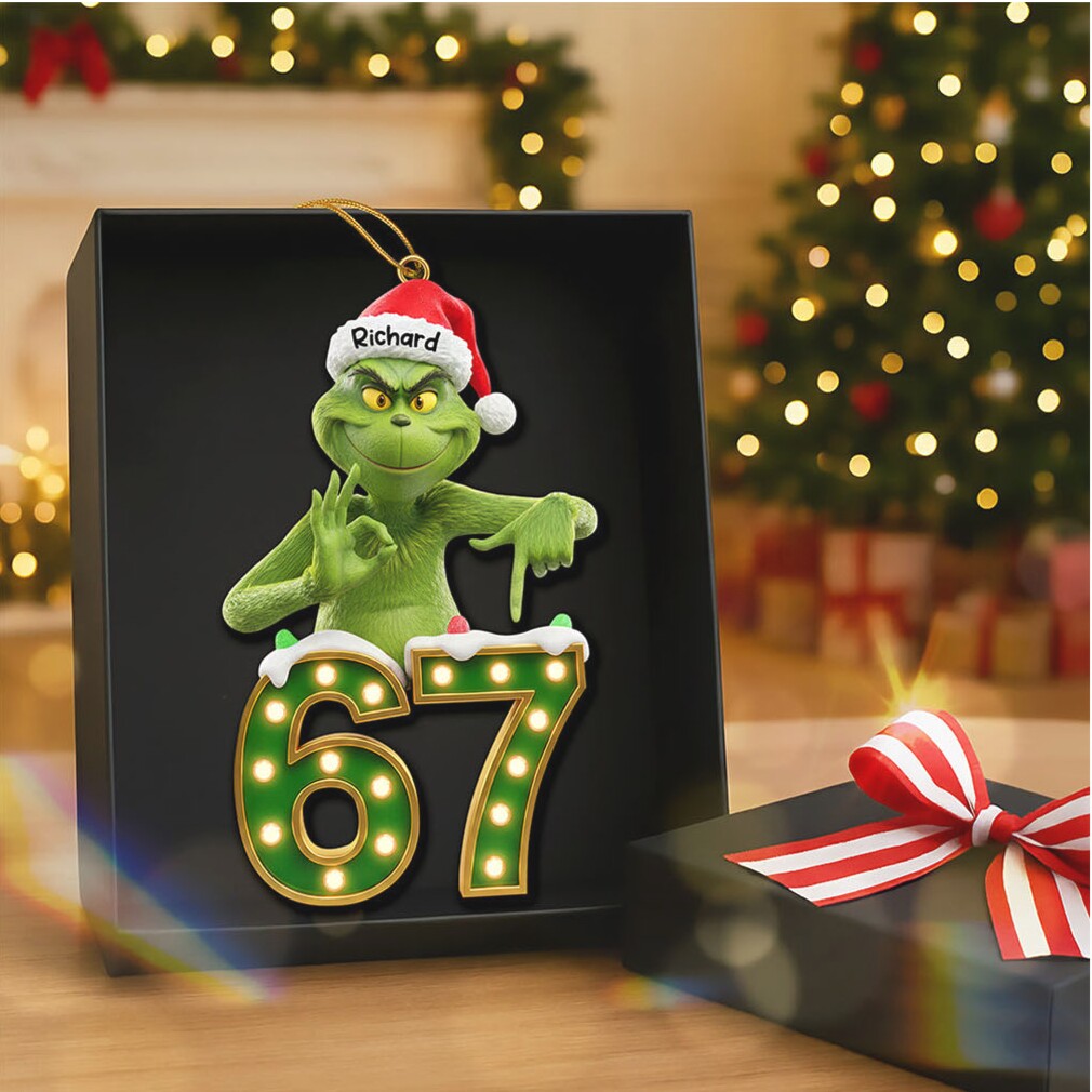Personalized Grinch Richard 67 Christmas Ornament Personalized Grinch Richard 67 Christmas Ornament