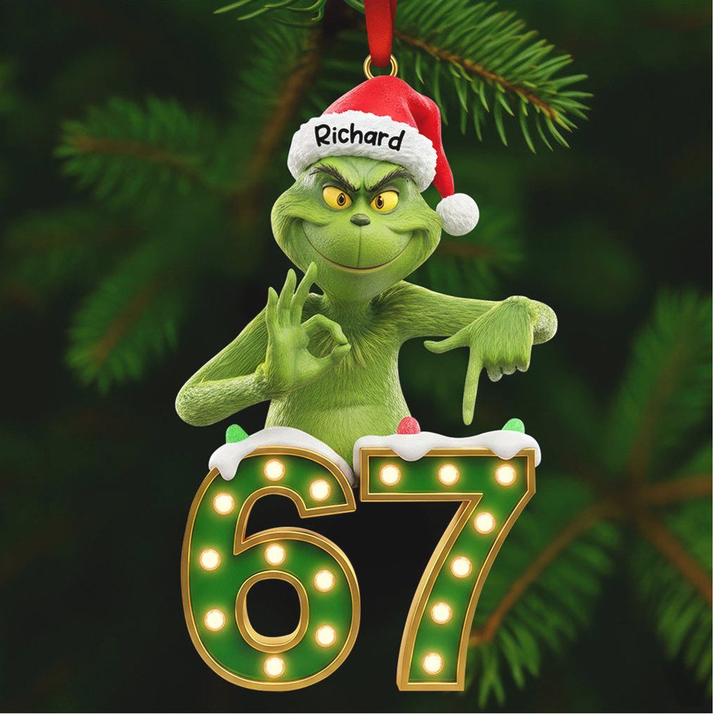 Personalized Grinch Richard 67 Christmas Ornament Personalized Grinch Richard 67 Christmas Ornament