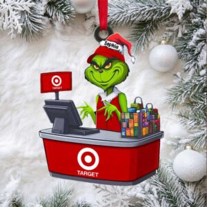 Personalized Grinch at Target Christmas Ornament
