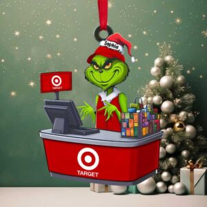 Personalized Grinch at Target Christmas Ornament