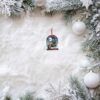 Personalized Bigfoot Riding Golf Cart Christmas Ornament Personalized Bigfoot Riding Golf Cart Christmas Ornament