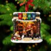 Personalized Grinch Firefighter Couple Christmas Ornament Personalized Grinch Firefighter Couple Christmas Ornament