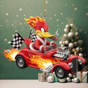 Personalized High Speed Hot Rod Custom Shaped Ornament