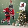 Custom Name and Number Baseball Ornament Custom Name and Number Baseball Ornament