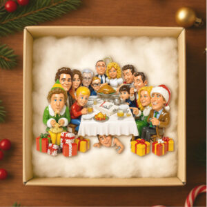 Personalized Holiday Dinner Table Ornament
