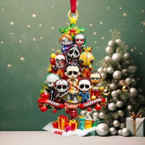 Personalized Horror Characters Christmas Ornament