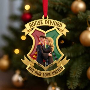 Personalized House Divided Christmas Ornament Personalized House Divided Christmas Ornament