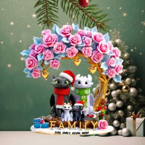 Personalized How to Train Your Dragon Family Christmas Ornament
