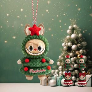 Personalized Labubu Christmas Ornament Custom Charlotte Monster Gift