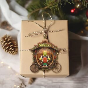 Personalized Let's Get Shrekxy Christmas Ornament