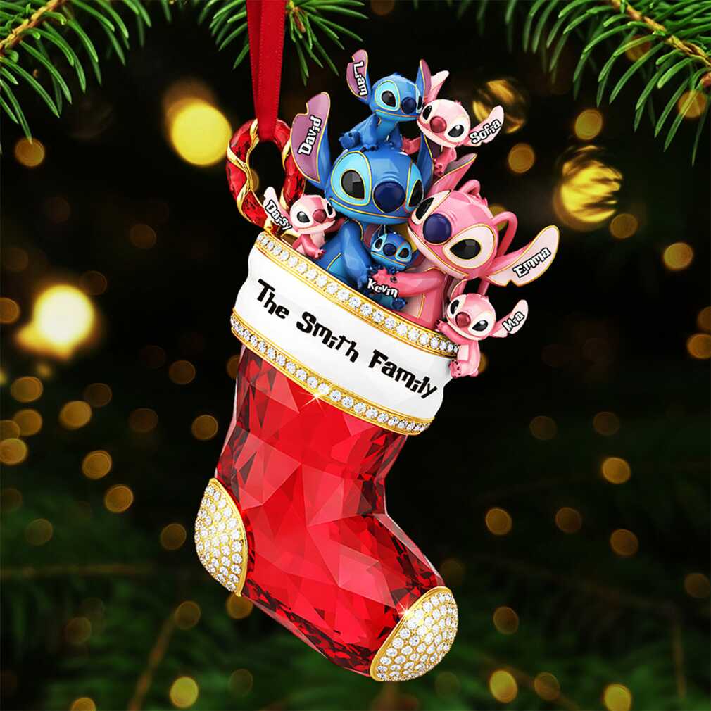 Personalized Lilo & Stitch Family Christmas Ornament Personalized Lilo & Stitch Family Christmas Ornament