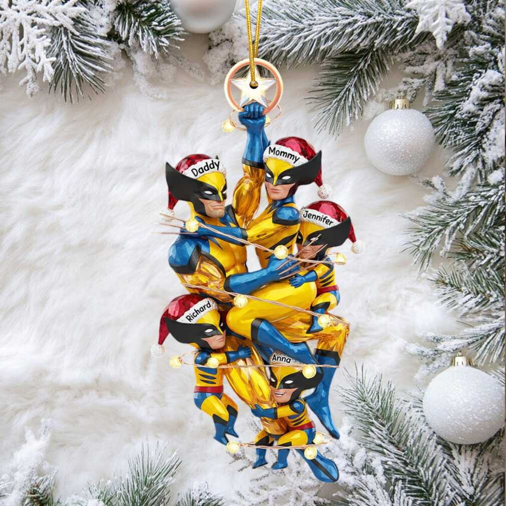 Personalized Marvel Wolverine Family Christmas Ornament Personalized Marvel Wolverine Family Christmas Ornament