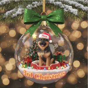 Personalized Max Dog Christmas Ornament