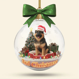Personalized Max Dog Christmas Ornament