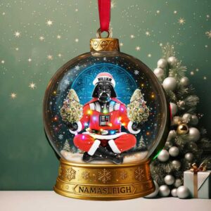 Personalized May the Festive Force Be With You Darth Vader Ornament