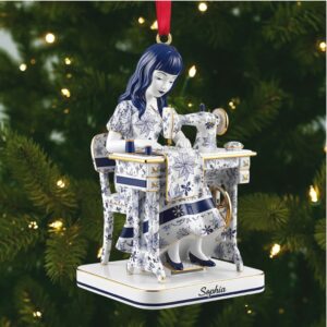 Personalized Meow Catmas Wizard Cat Ornament