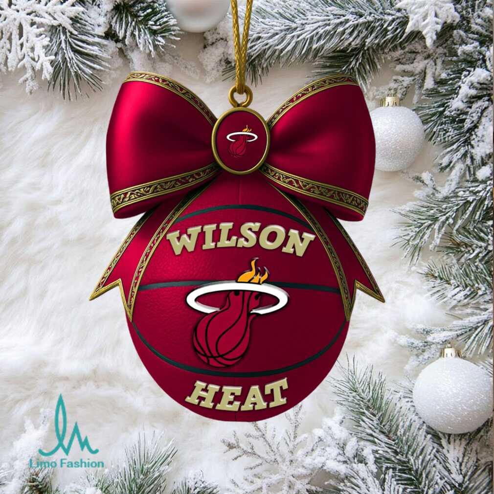 Personalized Miami Heat Wilson Heat Basketball Christmas Ornament Personalized Miami Heat Wilson Heat Basketball Christmas Ornament
