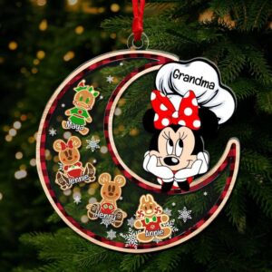 Personalized Minnie Mouse Grandma Christmas Ornament