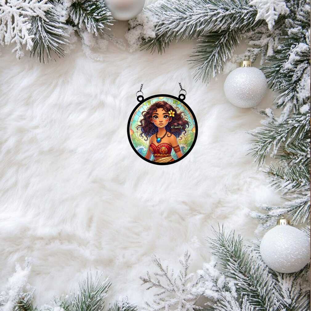 Personalized Moana Christmas Ornament Emily Personalized Moana Christmas Ornament Emily