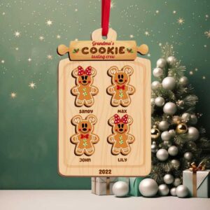 Personalized Monster Family Ornament, Christmas Acrylic Ornament, Gift For Family, Christmas Decor (2)