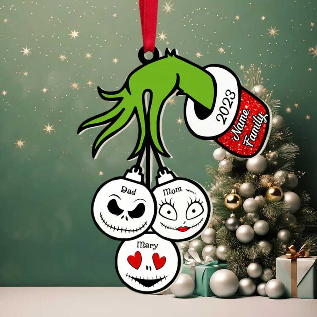 Personalized Monster Family Ornament, Christmas Acrylic Ornament, Gift For Family, Christmas Decor Personalized Monster Family Ornament, Christmas Acrylic Ornament, Gift For Family, Christmas Decor