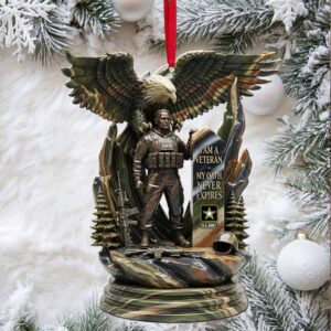Personalized My Oath Never Expires U.S. Army Veteran Ornament