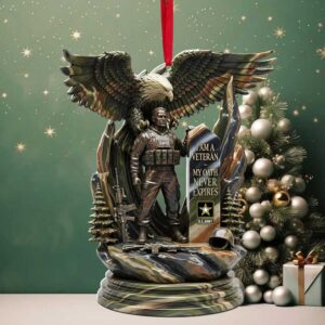 Personalized My Oath Never Expires U.S. Army Veteran Ornament