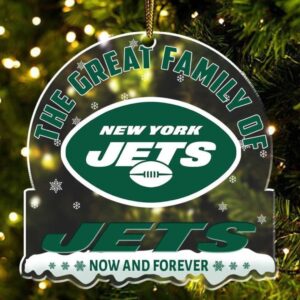 Personalized New York Jets Now And Forever Ornament