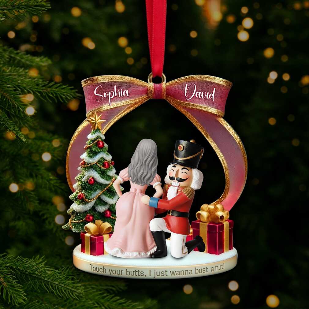 Personalized Nutcracker Couple Christmas Ornament Personalized Nutcracker Couple Christmas Ornament