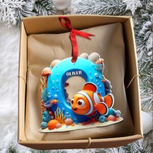 Personalized Oliver Clownfish Ornament