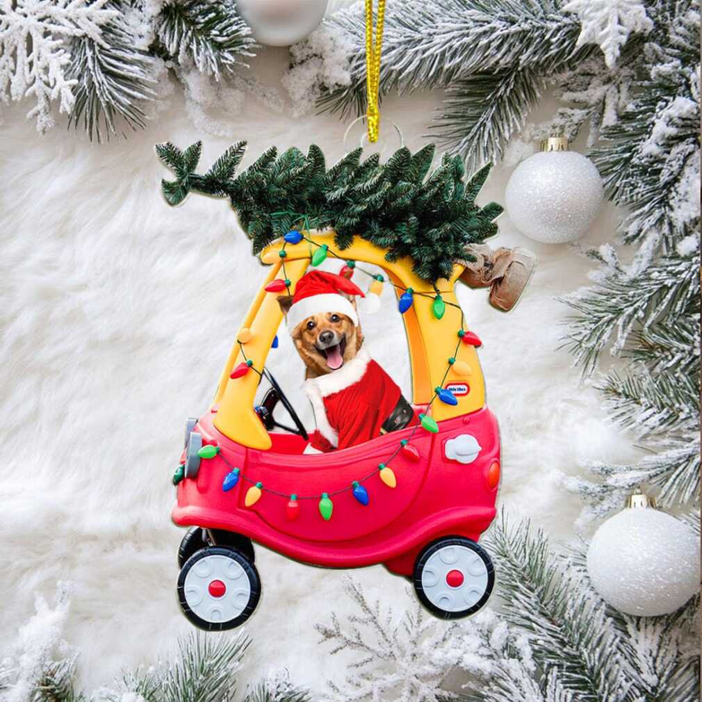Personalized Pet in Cozy Coupe Christmas Ornament Personalized Pet in Cozy Coupe Christmas Ornament