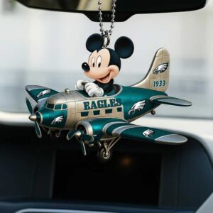 Personalized Philadelphia Eagles Mickey Mouse Christmas Ornament